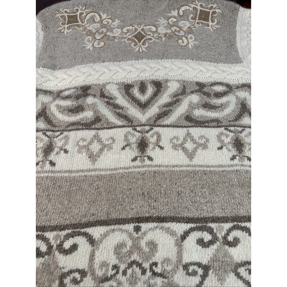 Vintage 1991 Large Silk Angora‎ Blend With Shoulder Pads Rare Art To Wear Boho - Picture 14 of 16